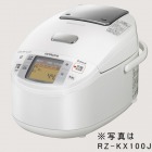 蒸気カット 極上炊き 圧力&スチームIHジャー炊飯器(1升炊き) RZ-KX180J クリアホワイト