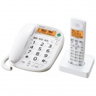 DECT1.9GHz快適デジタルコードレス電話機（子機1台タイプ） JD-V35CL ホワイト系