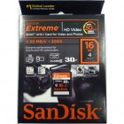 【海外パッケージ】SDHC 16GB 30MB/s class10 UHS-1 SDSDX-016G-X46 