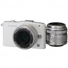 マイクロ一眼 OLYMPUS PEN mini E-PM1 ツインレンズキット(ホワイト)