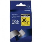 TZeテープ ピータッチ専用テープ(黄テープ/黒字)36mm