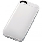 【4/4S対応】iPhone4、iPhone4S用 ケース付きバッテリー/ホワイト