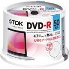 TDK DR47PWC50PUE データ用DVD-R 4.7GB 1-16倍速対応 スピンドルケース入50パック