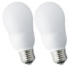 電球型蛍光灯 40W形 電球色 2個入り
