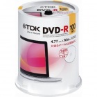 TDK DR47PWC100PUE データ用DVD-R 4.7GB 1-16倍速 スピンドルケース入100枚パック