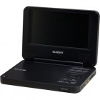 BLUEDOTポータブルDVDプレーヤー 7インチCPRMモデル ブラック
