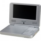 BLUEDOTポータブルDVDプレーヤー 7インチCPRMモデル シルバー