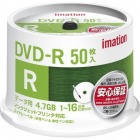 DVD-R PCデータ用 4.7GB 1-16X プリンタブル ホワイトワイドスピンドルケース50枚入