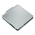 USB2.0用ポータブルDVDドライブ Wケーブル収納モデル シルバー