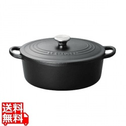 トラディション ココットオーバル 27cm 2102-27-00 マットブラック 写真1