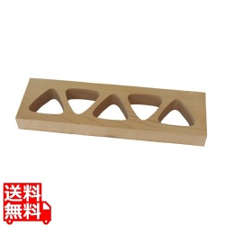 EBM 木製 おにぎり型 5穴 写真1