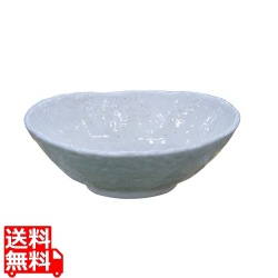 モダンホワイト 楕円鉢 小 写真1