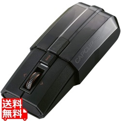 エレコム ワイヤレス マウス Bluetooth 5.0 無線 ブルーLED コンパクト 高性能 静音 Mサイズ 小さく持ち運び、大きく使用できる キャップ クリップ M-CCP1BBBK 写真1