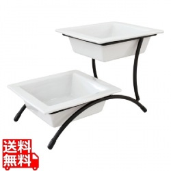 MF正角渕付ボール2段スタンドPA40337B 写真1