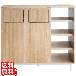 ダストボックス カウンター 幅90 高さ86 DB-9040 ナチュラル 宮武製作所 写真1