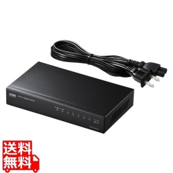 Giga対応スイッチングハブ(5ポート)ループ検知機能つき 写真1