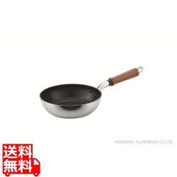 北陸 アルミニウム フライパン センレンキャスト フライパン 20cm A-0241 | ガス火専用 アルミキャスト リップルウェーブ加工 マグネシウム合金 写真1