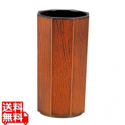 八角木目箸立て (小) 栃天黒(ABS) 45001030 写真1