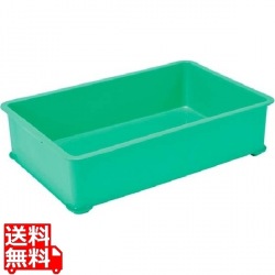 EBM PPカラー番重 A型 大 グリーン(サンコー製) 写真1