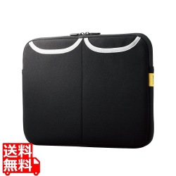 PCケース 14インチ ノートPC・マウス・ACアダプター等収納 【 MacBook Air / Pro ?14インチ Surface Pro / Laptop ?14.4インチ その他各種対応 】 ブラック 写真1