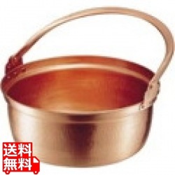 銅 山菜鍋(内側錫引きなし) 27cm ※ ガス火専用 写真1