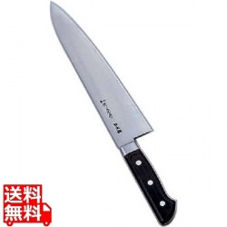 堺菊守日本鋼(口金付)牛刀 24cm 業務用 写真1
