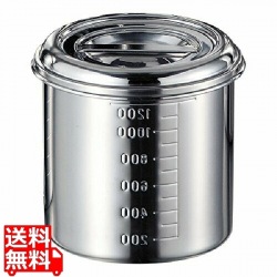 AG18-8目盛付深型キッチンポット 14cm(手無) 写真1