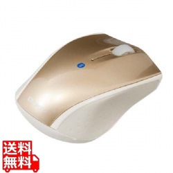 小型 Bluetooth 3ボタンBlueLEDマウス/ゴールド 写真1