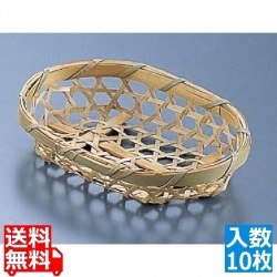 竹製 目ざる(10枚入)3497 小判23 写真1