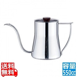 18-8コーヒードリップポット 蓋付 550cc 写真1