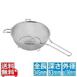kan 18-8足付ストレーナー 中 18cm 写真1