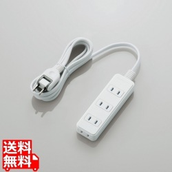 シャッタータップ/雷ガード/4個口/2m/ホワイト 写真1