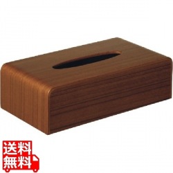 木製ティッシュボックス チーク TS-03T 写真1