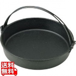 鉄吊付すき焼鍋18cm 写真1