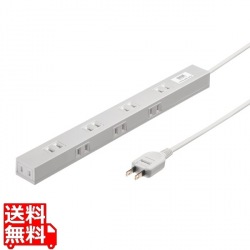 サンワサプライ スリムタップ (3m) TAP-SLIM8N-3 写真1