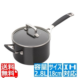 ル・クルーゼ TNS ソースパン (ガラスフタ付) 18cm 写真1