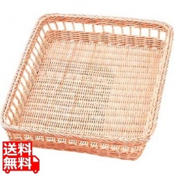籐 浅型かご Y-3N 300×400×H70 写真1