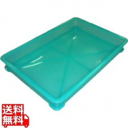 EBM PP半透明カラー番重 B型 小 グリーン(サンコー製) 写真1