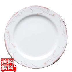 フラワーピンク 23cm プレート OFM01-209 写真1