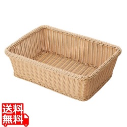 PPラタン ランドリーバスケット 長角(大)アイボリー CF-801-IV 写真1