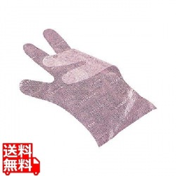 サクラメンエンボス手袋デラックスピンクL 100入 写真1