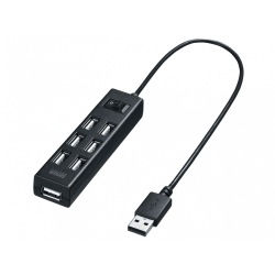 USB2.0ハブ(7ポート・ブラック) 写真1