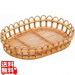 籐 芯盛かご 小判 16-770 業務用 写真1