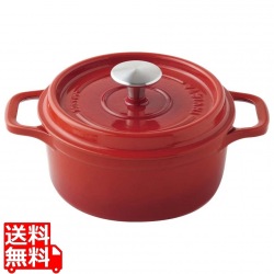 アンヴィクタ キャセロール ラウンド 28cm ルビーレッド 写真1