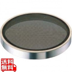 EBM ゴム付ステン枠 裏漉替アミ 代用毛 荒目 33cm 写真1