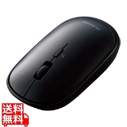 ワイヤレスマウス BlueLED Bluetooth 4ボタン 薄型 モバイルマウス 収納ポーチ付き 割り当て機能 ブラック 写真1