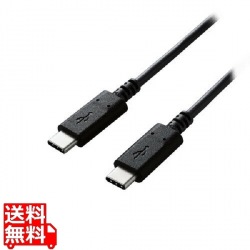 USB2.0ケーブル/C-Cタイプ/認証品/PD対応/3A出力/2.0m/ブラック 写真1