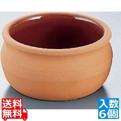 テラコッタ ミニ容器(6個入) 平つぼ 写真1