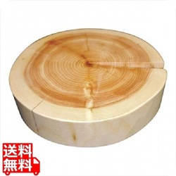 檜丸太ディスプレイ 直径230×H50 写真1