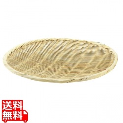 萬)15-802竹製盆ザル24cm 写真1